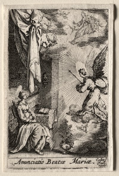 Jomfruens liv: Bebudelsen av Jacques Callot