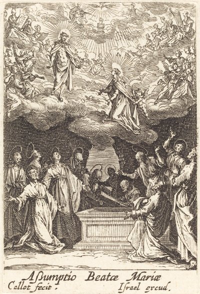 Jomfruens antagelse av Jacques Callot