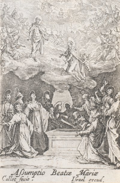 The Assumption of the Virgin, nr. 13 fra The Life of the Virgin av Jacques Callot
