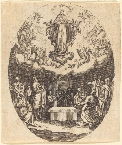 Antagelsen med Cherubin av Jacques Callot