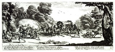 The Attack on the Stagecoach, plate 8 fra 