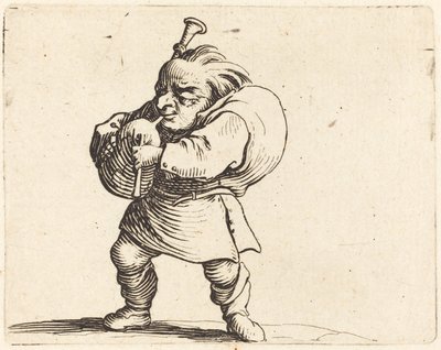 Sekkepipespilleren, ca. 1622. av Jacques Callot