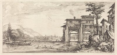 De badende av Jacques Callot