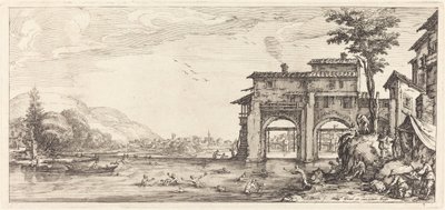 The Baders, sannsynligvis ca. 1630. av Jacques Callot