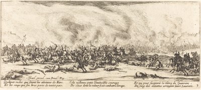 Slaget, ca. 1633. av Jacques Callot