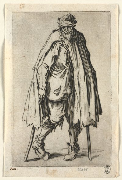 The Beggars: Tigger på krykker med en bag av Jacques Callot
