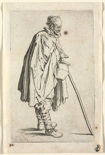 The Beggars: Beggar with Pot, ca. 1623. av Jacques Callot