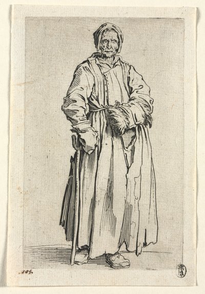 The Beggars: One-Eyed Woman , ca. 1623. av Jacques Callot