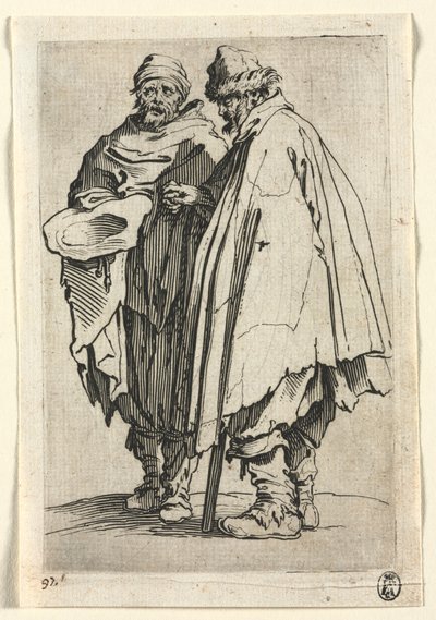 The Beggars: The Blind Man and His Companion, ca. 1623. av Jacques Callot