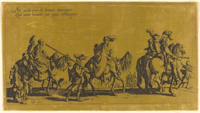 The Bohemians Marching: The Vanguard, sannsynligvis 1700-tallet. av Jacques Callot