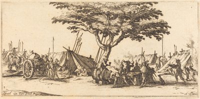 Leiren, ca. 1633. av Jacques Callot