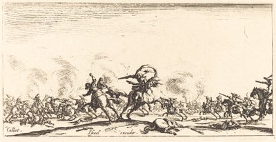 Kavalerikampen med pistoler av Jacques Callot