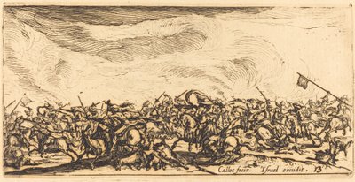 Kavalerikampen med sverd, ca. 16321634. av Jacques Callot