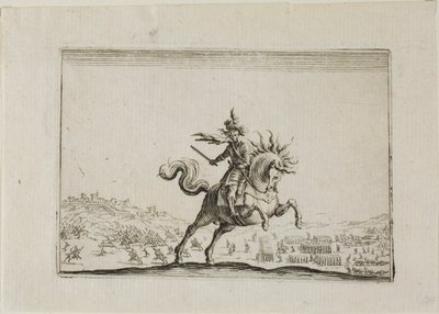Kommandøren til hest, fra The Caprices av Jacques Callot