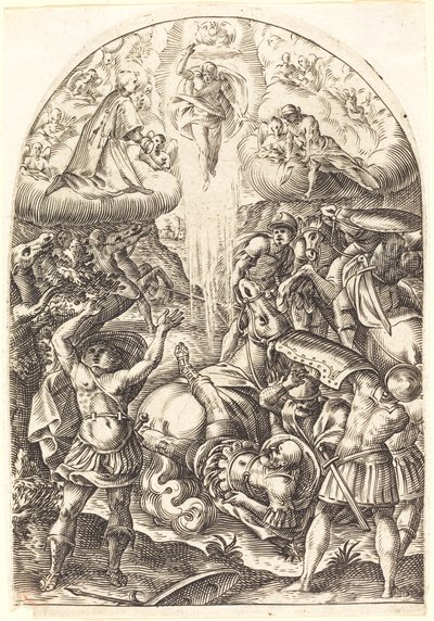 The Conversion of Saint Paul, 16081611. av Jacques Callot