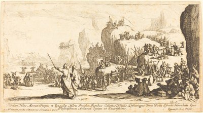 Krysset av Rødehavet, 1629. av Jacques Callot