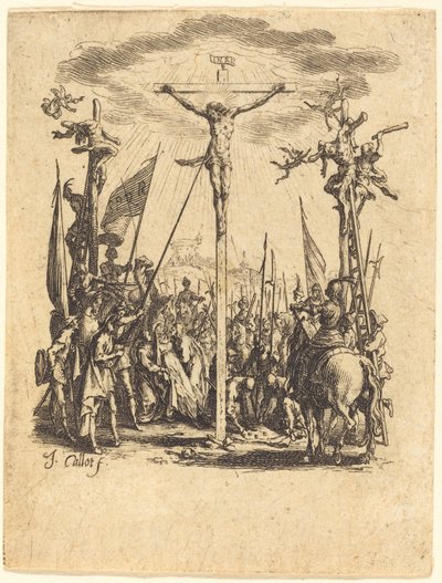 Korsfestelsen, ca. 16241625. av Jacques Callot