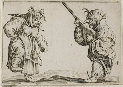 The Dancers with the Lute, fra The Caprices av Jacques Callot