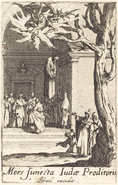 Judas død, ca. 16341635. av Jacques Callot