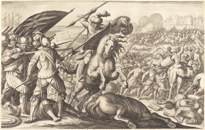 Nederlaget til det tyrkiske kavaleriet, ca. 1614. av Jacques Callot