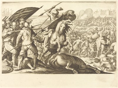 Nederlaget til det tyrkiske kavaleriet, ca. 1614. av Jacques Callot