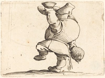 Drikkeren, bakfra av Jacques Callot