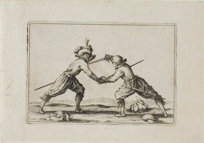 Duellen med sverd, fra The Caprices av Jacques Callot