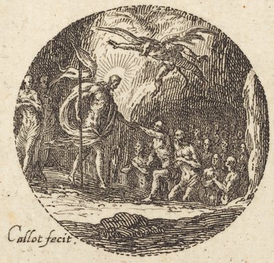 Gravleggingen, ca. 1631. av Jacques Callot