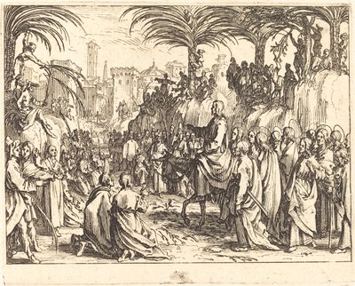 Inntoget i Jerusalem av Jacques Callot