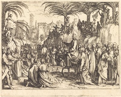 Inntoget i Jerusalem av Jacques Callot