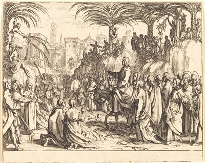 Inntoget i Jerusalem av Jacques Callot