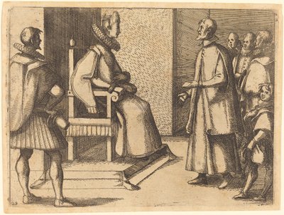 Toscanas utsending takker dronningen av Jacques Callot