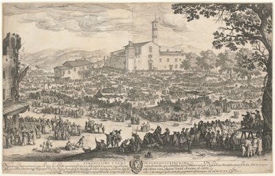 Messen på Impruneta av Jacques Callot