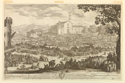 Messen på Impruneta av Jacques Callot