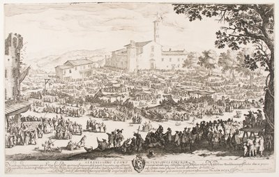 Markedet i L’Impruneta av Jacques Callot