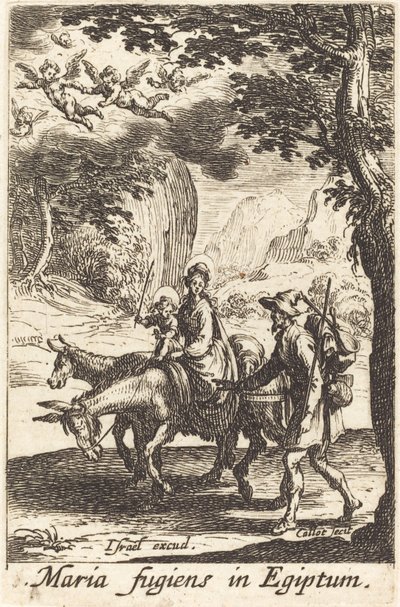 Flykten til Egypt av Jacques Callot