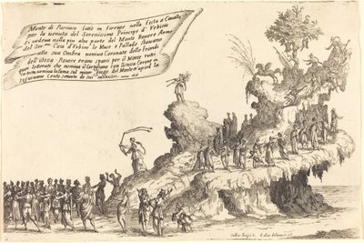 Float of Mount Parnassus, 1616. av Jacques Callot