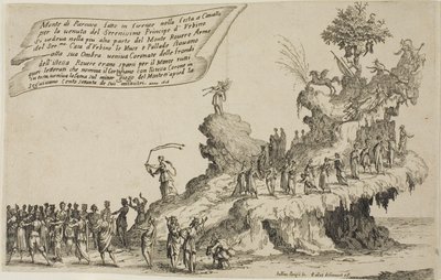 Float of Mount Parnassus, fra The War of Beauty av Jacques Callot