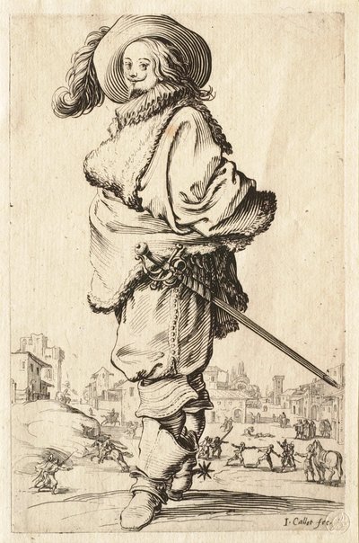Herren i pelsfrakken av Jacques Callot