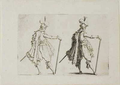 The Gentleman with a Large Cane, fra The Caprices av Jacques Callot