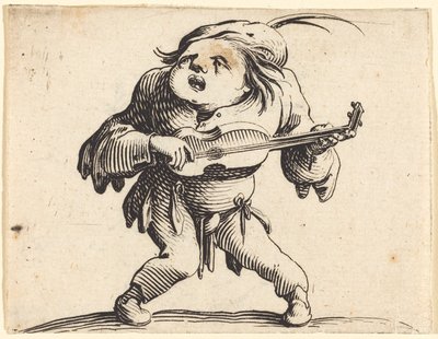 Gitarspilleren av Jacques Callot