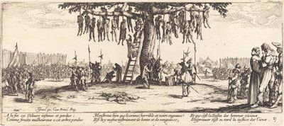 Hengingen, ca. 1633. av Jacques Callot