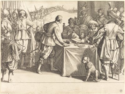 Ansettelsen av troppene, ca. 1614. av Jacques Callot