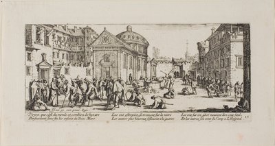 The Hospital, plate femten fra The Miseries of War av Jacques Callot