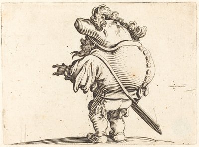 Pukkelryggen med fjærhetten av Jacques Callot