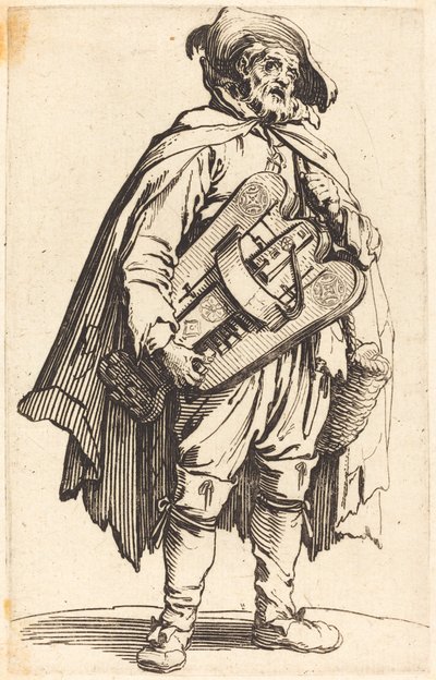 Hurdy-Gurdy-spilleren av Jacques Callot