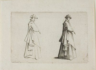 The Lady with Full Clothing, fra The Caprices av Jacques Callot