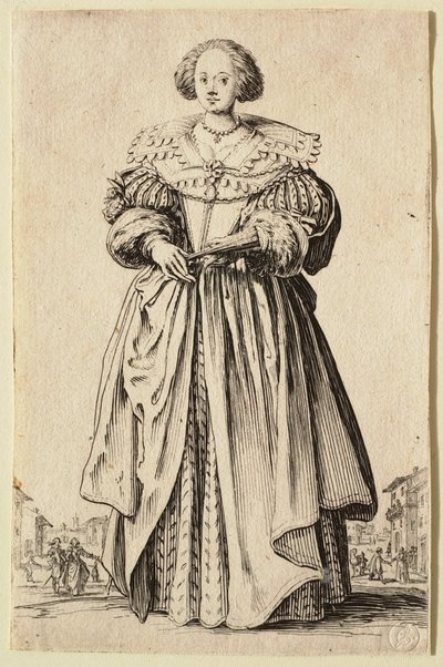 Damen med viften av Jacques Callot