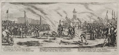 The Large Miseries of War: Burning at the Stake av Jacques Callot