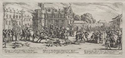 The Large Miseries of War: Devastation of a Monastery av Jacques Callot